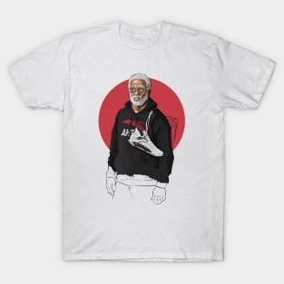 BASKETBALLART - Uncle Drew pulling T-Shirt